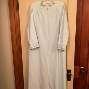 Vintage Vanity Fair Light Blue House Robe- Sz 16